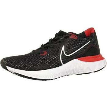 NIKE Men's Renew Run Track Shoe, Black Rojo Universitario Blanco, 7.5 UK