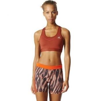 adidas Tf Bra - Solid Sujetador Deportivo, Mujer, Rojo