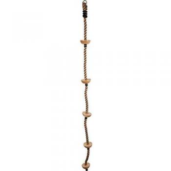 Cuerda de Escalada Pequeña con Peldaños de Madera - 190 cm, Capacidad 100 kg