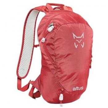 Mochila Altus Cirque 10L roja, tipo: mochila de montaña, características: capacidad de 10 litros, diseño compacto y ligero, material resistente al agua, sistema de ventilación en la espalda, correas ajustables y acol