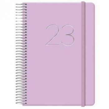 Dohe Gloss 12574 Agenda Personal Espiral 2023 Morado (12,5 x 18 cm) Día Página