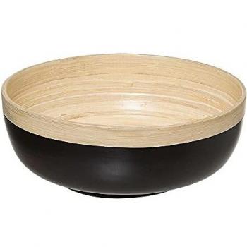 Ensaladera de Bambú Color Carbón 20cm Moderno