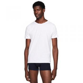 Camiseta Interior Tommy Hilfiger Manga Corta V-Ajuste 3 Unidades Blanco Talla M