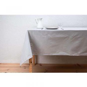 BOHEME Mantel Liso Color Gris Claro Antimanchas 140x180 cm