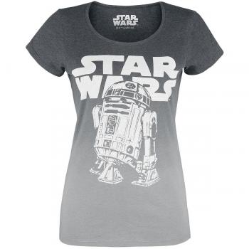 Star Wars R2D2 Logo Camiseta Mujer Gris/Melé S