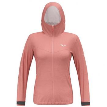 Chaqueta con capucha Salewa Puez Aqua 4 Powertex 2.5L roja anaranjada mujer - M