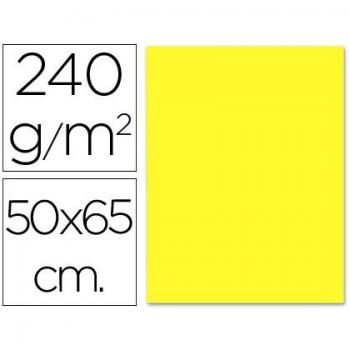 CARTULINA LIDERPAPEL 50X65 CM 240G/M2 AMARILLO