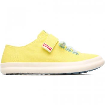 CAMPER Pursuit - Yellow Cotton Sneakers for Kids, Size 27 (US 9.5)