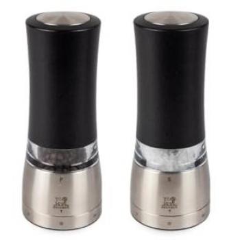 Iridescent Black 16cm Electric Salt and Pepper Mill Set with u'Select Technology