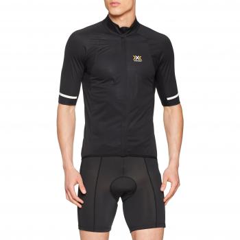 X-Bionic rainsphere Short Sleeve, Chaqueta de Ciclismo para Hombre, Hombre, O100579, Negro, Medium