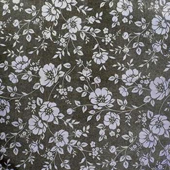 ORYX 5544061 Mantel Hule Redondo Flores Blancas Impermeable Antimanchas PVC Ø140 cm. Uso Interior y Exterior, 0, Multicolor