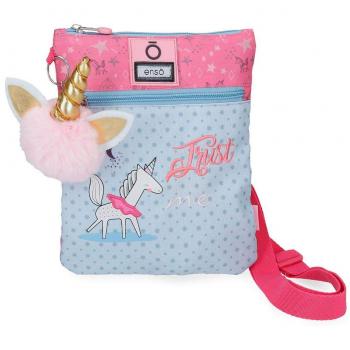 Enso Trust Me Bandolera Plana 24 cm, 0.24 litros, Azul Unicornio