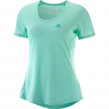 Salomon Agile SS tee T-Shirt, Mujer, YUCCA, XS