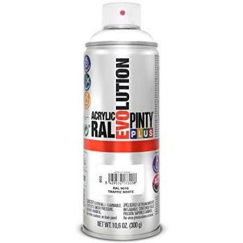 Pintyplus Evolution - Pintura spray acril, Blanco 9016/602, 400 ml