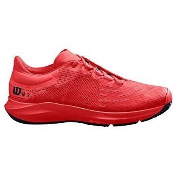 Wilson Kaos 3.0, Zapatilla de Tenis para Todo Tipo de Terreno, tenistas de Cualquier Nivel para Hombre, Rojo/Negro, 41 1/3 EU