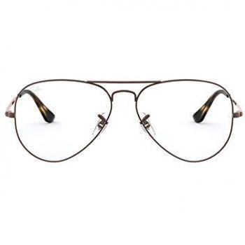 Ray-Ban 0RX6489, Monturas de Gafas Unisex adulto, Marrón