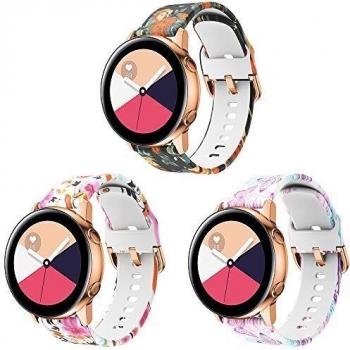 Supore Correa Galaxy Watch Active 40mm, Correas de Silicona de 20 mm con Liberación Rápida para Active 2 / Gear S2 Classic/Gear Sport/Huawei Watch 2 / Vivoactive 3