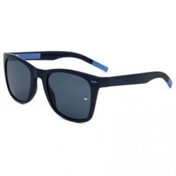 Tommy Hilfiger TJ 0040/S Unisex Square Blue Acetate Sunglasses with UV Protection