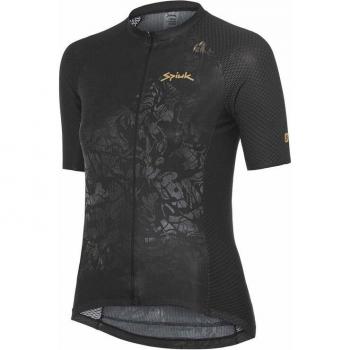 Maillot de ciclismo mujer Spiuk Top Ten W, manga corta, color negro, talla L