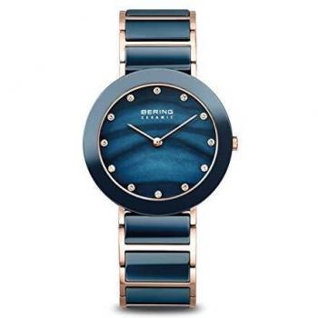 BERING Reloj Analógico para Mujer de Cuarzo con Correa en Acero Inoxidable 11435-767