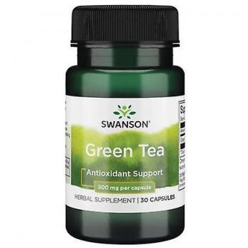 Swanson Premium Té Verde 500 mg, 30 cápsulas