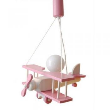 Lámpara Colgante Grande de Madera para Habitaciones Infantiles, 48cm, Colorida y Decorativa