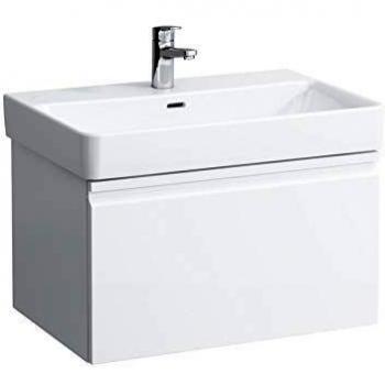 Mueble Bajo Lavabo Laufen Pro S, 66.5 cm, 1 Cajón, Blanco Brillante, Dimensiones: 665 x 450 x 390 mm