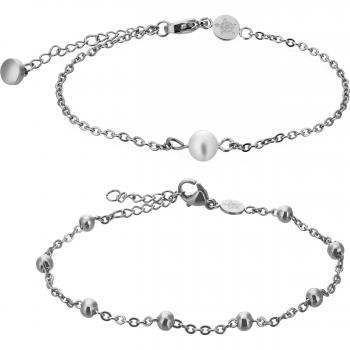Amelia Parker Azure Women's Necklace and Bracelet Set - Silver - One Size