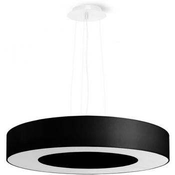 Lámpara colgante Saturno Slim 50 negra E27