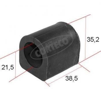 Soporte estabilizador CORTECO 80005442 - Silentblock de barra estabilizadora, alta calidad, fabricado en elastómero, resistencia a la compresión, diseño específico para vehículos, fácil instalación
