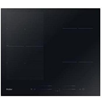 Placa de inducción Haier HAFRSJ64MC 59 cm, 4 zonas, control táctil, color negro