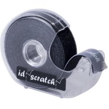 Banda Auto-Adhesiva Pre-Cortada ID-Scratch 2m x 2cm, Color Negro