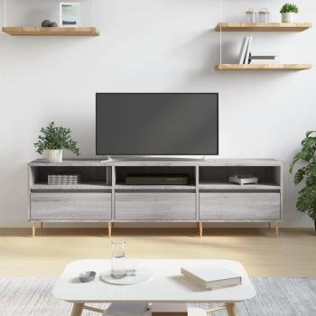 Soporte para TV Sonoma gris 150x30x44,5 cm madera multicapa