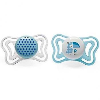 Chicco Physio Light Silicone Pacifier for Boys 2-6 Months, Pack of 2