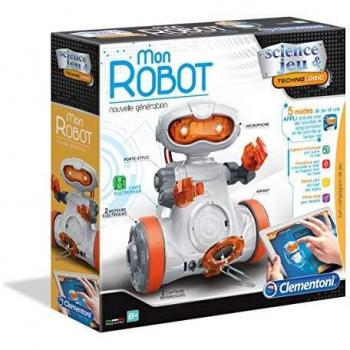 Robot Interactivo Clementoni 52434 - Nueva Generación con Sensores Infrarrojos, 5 Modos de Juego, Efectos de Sonido y Luz, Aplicación Gratuita, Recomendada a Partir de 8 A