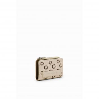 Desigual Beige Polyethylene Wallet, Women's Wallet & Cardholder, Color: Beige, Size: ONE SIZE, Stylish with Multiple Features