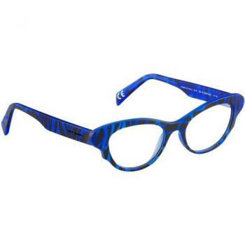 Italia Independent II 5019 ZEB.021 Women’s Eyeglasses Blue Size 49 - Frame Only - Blue Light Block Available
