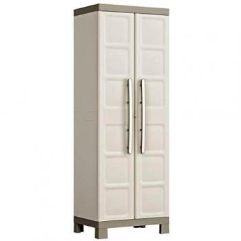 Armario de almacenaje con estantes Excellence beige taupe 182 cm Keter Beige