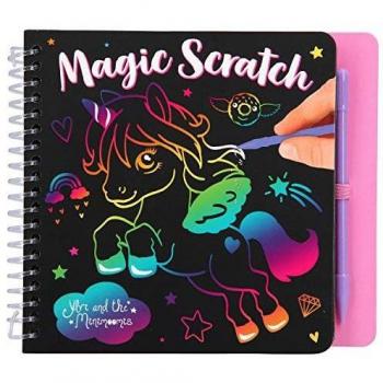 Depesche 10710 Magic Scratch Book, Ylvi y los Minimoomis - Libro para Colorear