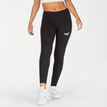 Mallas largas Puma Essential Tape para mujer en color negro y blanco, modelo 675998-01