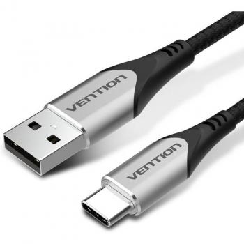 Cable de Datos USB-C a USB 2.0 Vention de 25cm en Color Gris