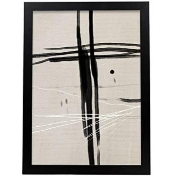 Lámina Artística Decorativa Kline 2 - Estilo Abstracto - A3 - Alto Brillo para Hogar y Salones