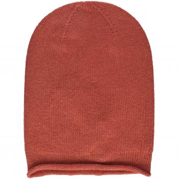 PIECES Pcrose Oversize Cashmere Hood Noos, Gorro de Punto para Mujer, Rojo