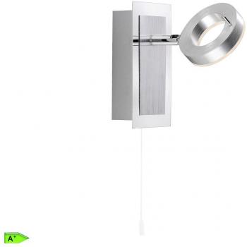 Aplique de Baño LED Sileda 6,4W 3000K IP44 Aluminio Mate Paul Neuhaus