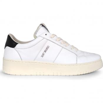 Saint Sneakers Men's Genuine Leather Casual Shoes - White and Black