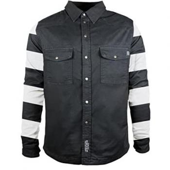 John Doe Prison Chaqueta Motoshirt Negra - Camisa de moto, talla 2XL, con tecnología XTM