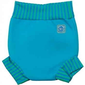Splash About Happy Nappy - Pañal de natación para niños de 0-4 meses, color turquesa / azul lago