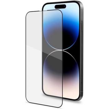 Protector de Pantalla Celly Cristal Templado 3D Negro para iPhone 14 Pro