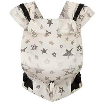 Portabebés Hoppediz Primeo Jacquard para recién nacidos en color gris Singapur, 100% algodón orgánico, apto desde 2.5 kg