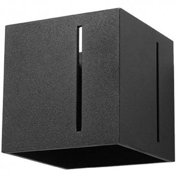 Aplique de pared Pixar G9 en aluminio negro, 1 luz LEDBOX